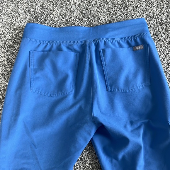 Figs Zamora Jogger Scrub Pant Small Petite Ceil Blue - Picture 3 of 4